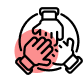Three hands icon for experienced team