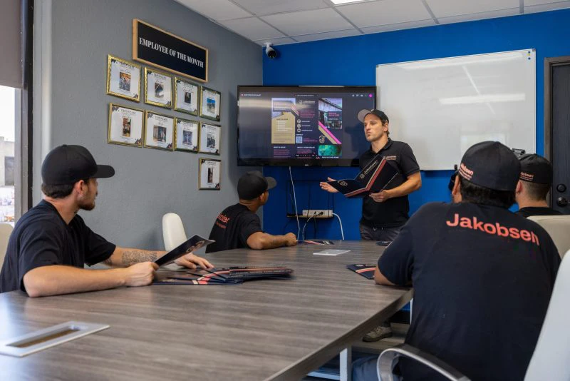 team meeting in conference room